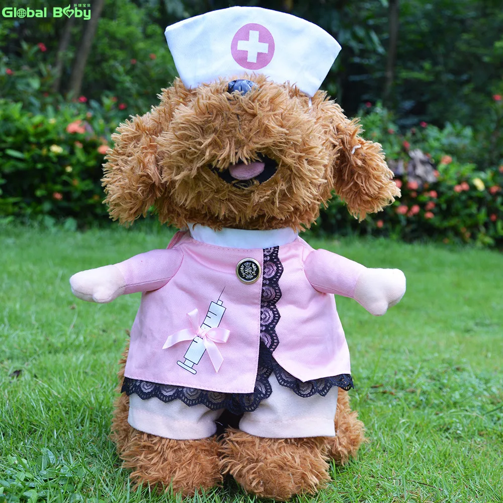 High Quality Pink Nurse Pattern Pet Dogs Cosplay Coat Free Shipping Dog