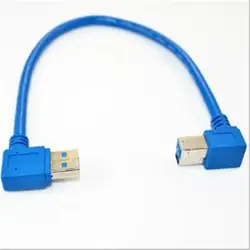 USB 3,0 A Мужской правый изгиб для печати мужской левый локоть 90 градусов жесткий диск коробка линия передачи данных поддерживает скорость