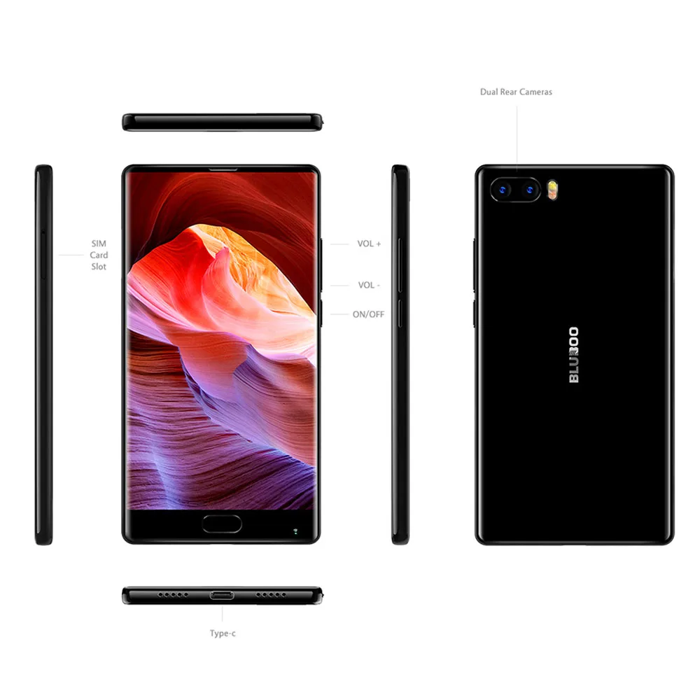 Bluboo S1 5 ''смартфон FHD MTK6757 Octa Core Full Дисплей 4G B Оперативная память 6 Встроенная