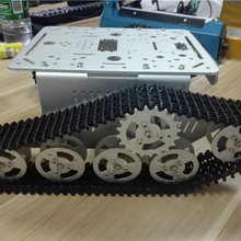 Hello Maker T300-M серебристого металлического танка шасси Robbot шасси, Ду трек