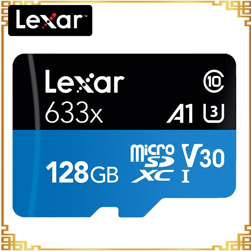 Lexar 128 Гб Micro SD 256 Гб карта памяти высокая скорость до Макс 95 м/с 64 Гб класс 10 633x картао де Мемория TF флэш-карта - Емкость: 128GB