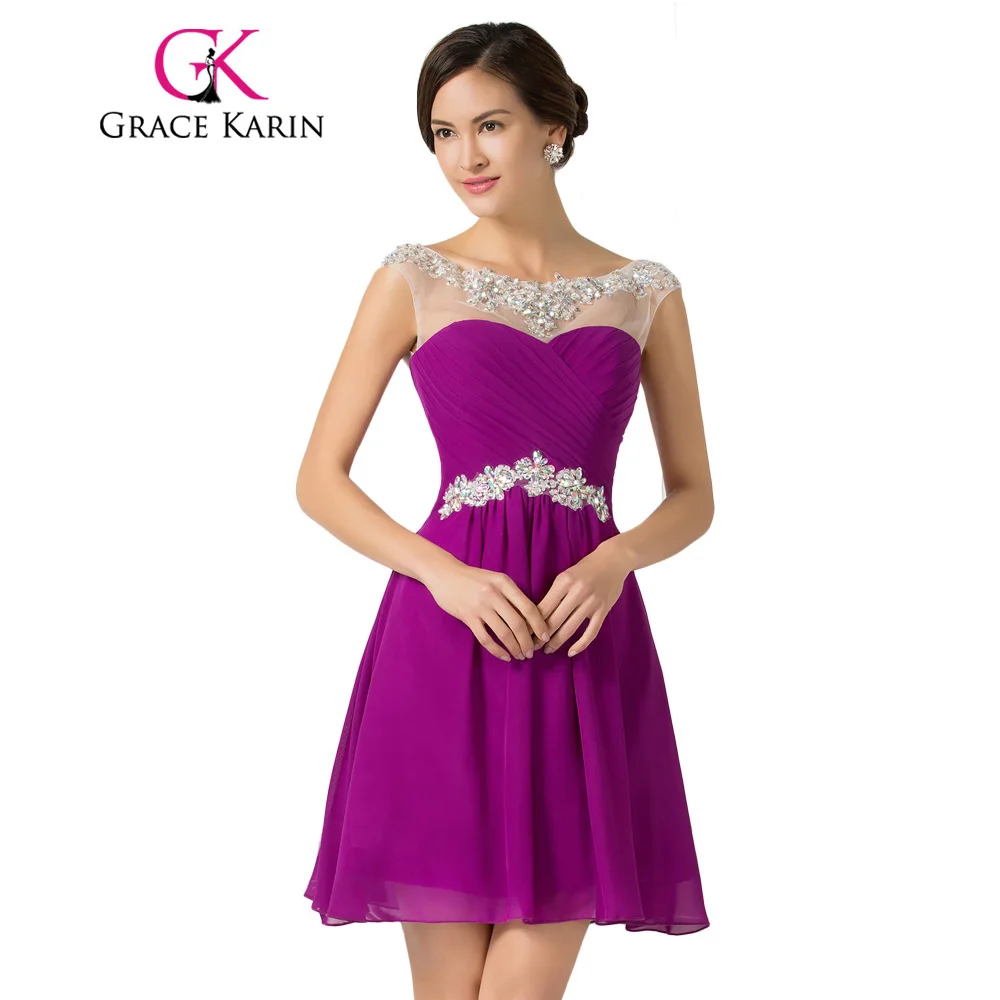 Purple Cocktail Dress 2018