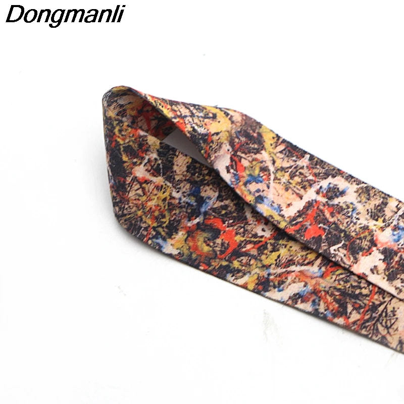 P1989 Dongmanli Jackson Pollock Lanyards для ключей, ID карт, проездных, для спортзала, мобильного телефона, USB держатель Бейджа, висячий канат, Lanyard