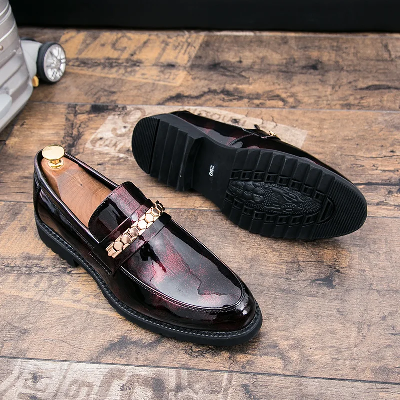 hombre mocassins luxury brand dress shoes wedding party loafers men driving shoes (1)