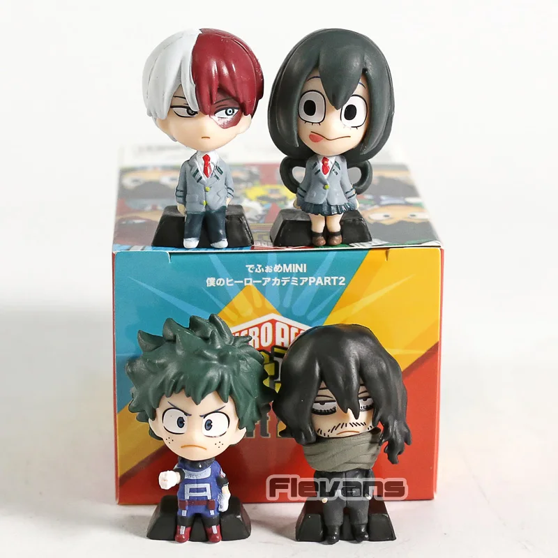 My Hero Academy Midoriya Izuku Todoroki Shoto Aizawa Shota Asui Tsuyu Kaminari Denki мини ПВХ Фигурки игрушки набор