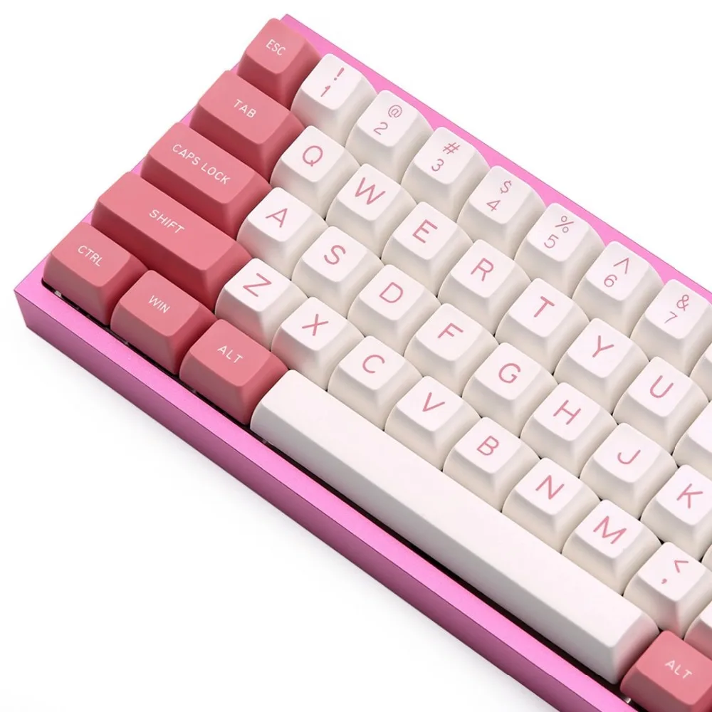 MAXKEY розовый и белый SA keycap Doubleshot ABS 130 ключи для cherry механическая клавиатура