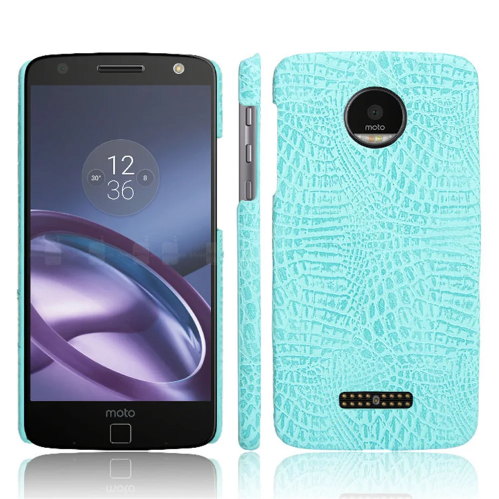 Крокодиловый Чехол для Motorola Moto Z XT1650 01 03 Жесткий ПК Защитный чехол телефона MotoZ 05
