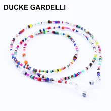DUCKE GARDELLI цвета украшенный бисером очки цепочка для солнцезащитных очков шнуры Шнур Веревка держатель очки анти-Ночная сорочка с бретелями головной шнур