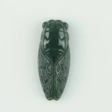 100%Natural Chinese Hetian jade and hand-carved cicada pendant fashion Women Necklace pendant jewelry gifts natural red stone hand carved pendants red jade sweater chain buddha pendant chinese style necklace jewelry collection of gifts