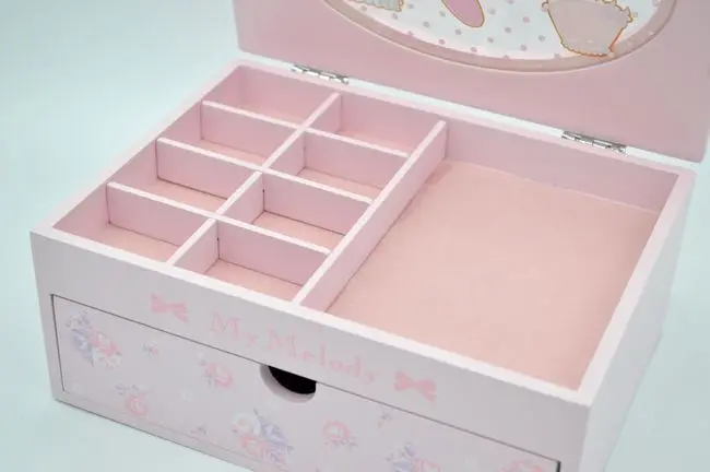 Новая деревянная коробка My Melody, японская аниме, Melody, косметичка, набор, Коробка Для Хранения Туалетных принадлежностей для девочек, аксессуары для кукол