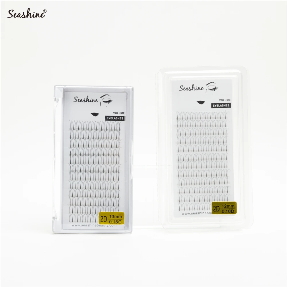 

2D Fake False Eyelashes hand-making premade fan lashes short thick pre made fan volume lash eyelash extension free shipping