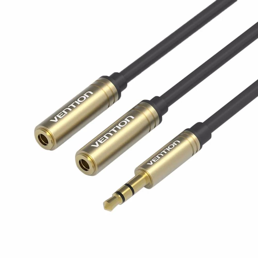 VENTION 3.5mm Earphone Splitter Cable 1 Male to 2 Female Audio Cable