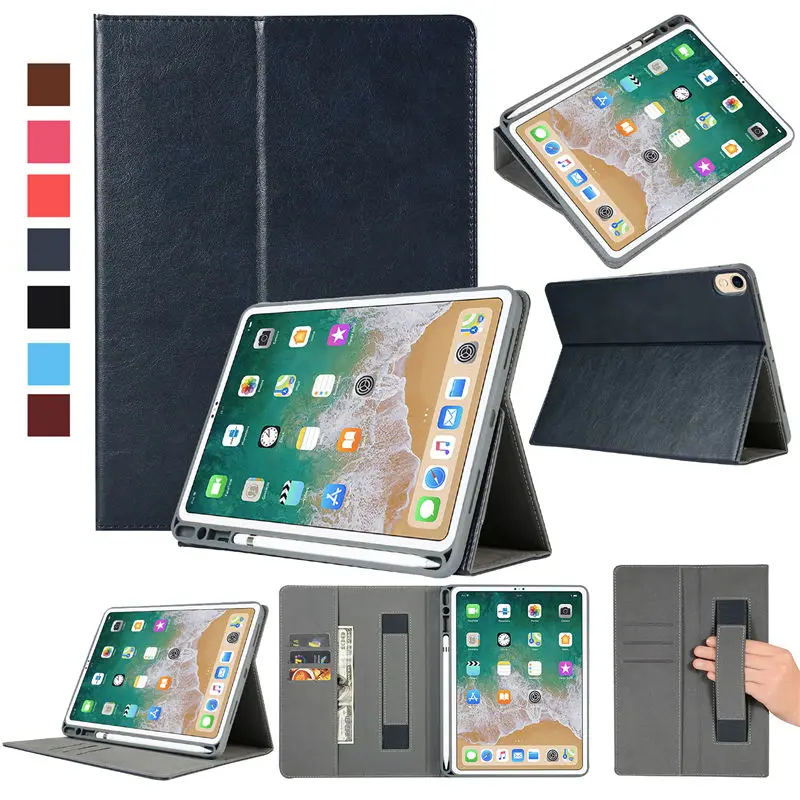 Для iPad Pro 1"() чехол с карандашом держатель Smart Cover Funda планшет для нового iPad Pro дюймов подставка в виде ракушки+ пленка+ стилус