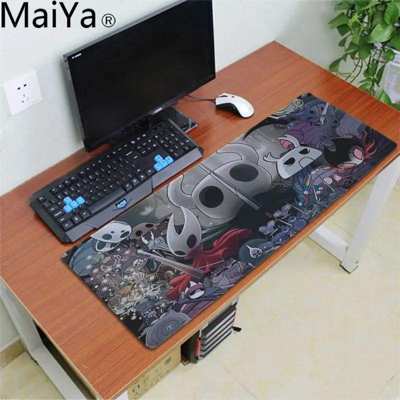 LockEdge 40x90cm MaiYa простой дизайн полый рыцарь Комфортный коврик для мыши игровой коврик для мыши резиновая мышь прочный Настольный коврик для мыши - Цвет: LockEdge 40x90cm