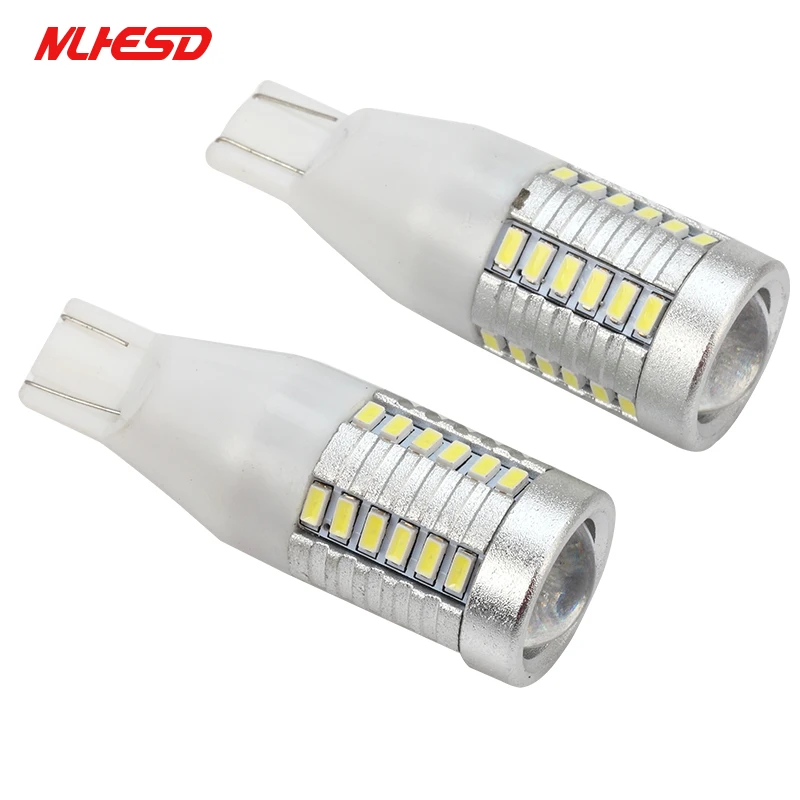 10 шт. супер яркий T15 W16W 5 W 30 SMD 3014 Светодиодный прожектор 12 smd 5630 luzes lampada reversa de seguranca do
