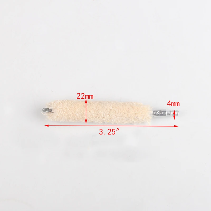 Tactical .45cal Mop Brush Cotton Clean Swab Gun Cleaning Brush for Hunting Rifle  5pcslot RL37-0049-45 (6)