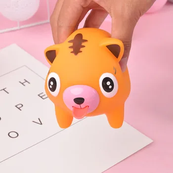 

ZSIIBO 1box 6 pcs Squishy Cute Cat Antistress Ball Squeeze Mochi Rising Abreact Soft Sticky Stress Relief Funny Gift Toy WGTGZ01