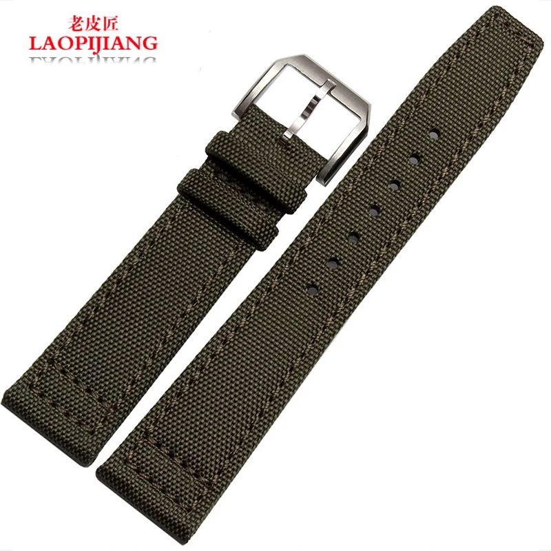 

Laopijiang waterproof nylon strap watch band adapter strap fit iwc male nations pilots Portuguese Phoenix 20|21|22mm for men