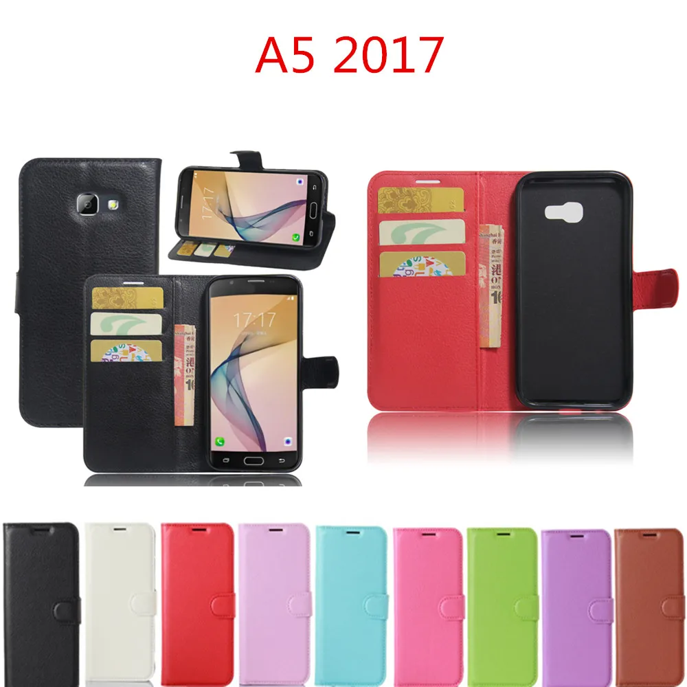 Для samsung Galaxy A5 2017 a520f A520 чехол кожаный на заднюю панель для телефона (2017) Duos |