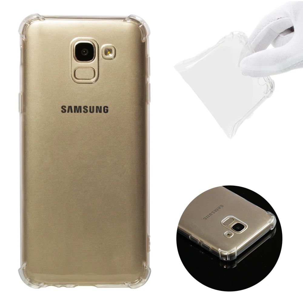 Для samsung Galaxy J6 2018 чехол прозрачный термопластичный полиуретан силиконовый
