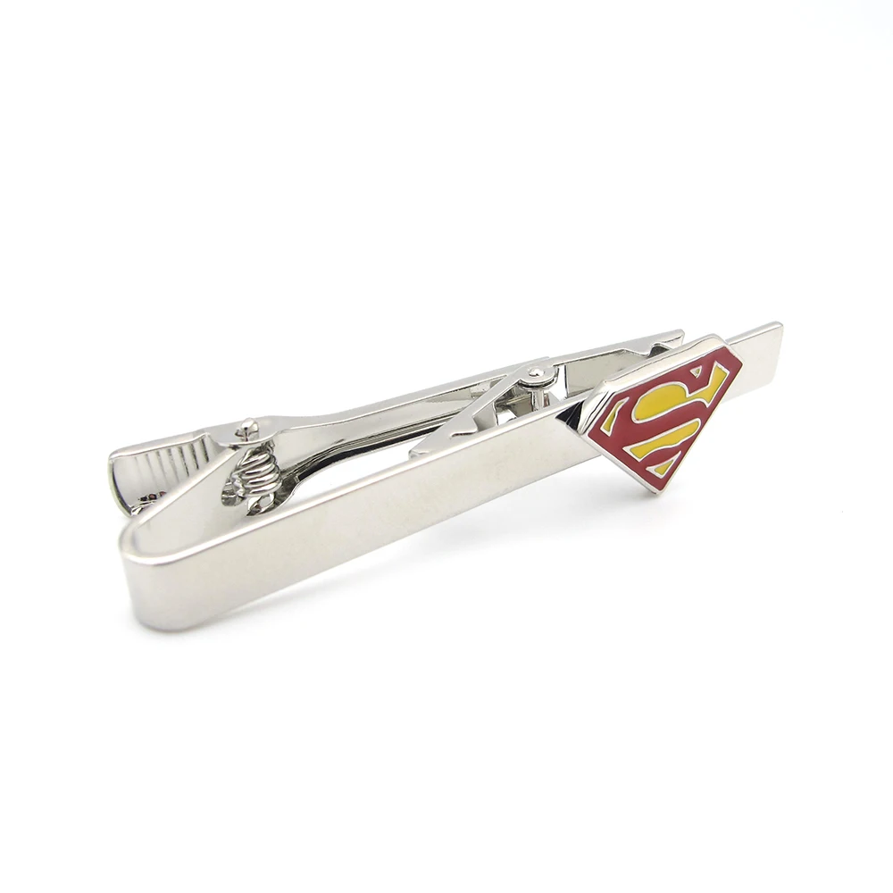 Мужские Зажимы для галстука Super Man из меди красного цвета|Зажимы и запонки| |
