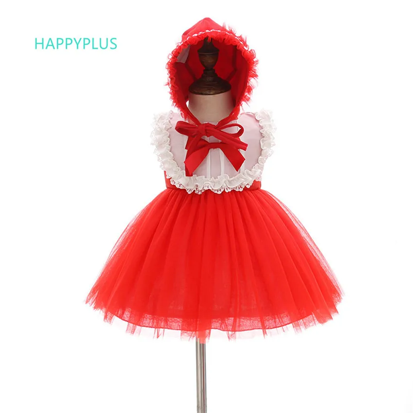 

HAPPYPLUS Red Baby Dress Princess Infant Second First Birthday Outfit Girls Cosplay Baby Girl Dresss Party and Wedding 1 2 Years