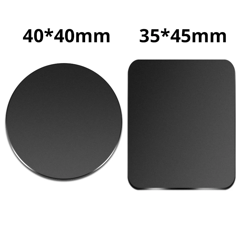 iphone desk stand New Metal Plate with Adhesive iron Plate For Magnetic Car Phone Holder Stand Circular Square Iron Sheets For Magnet Phone Stand cell phone holder for desk Holders & Stands