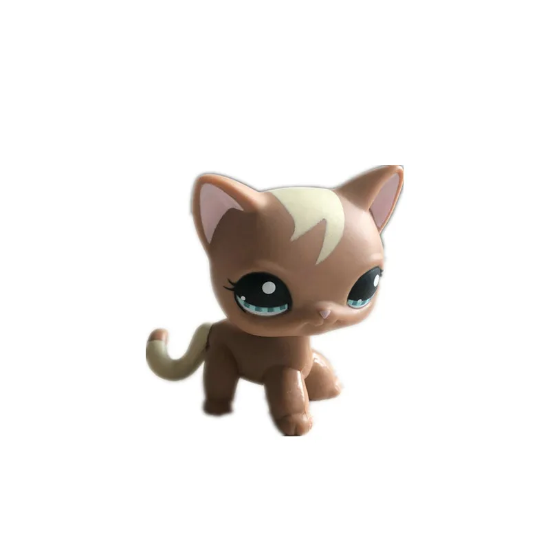 

Animal Littlest Pet #6 yellow Orange Short Hair Cat Kitty Figure Child Toy small doll children Christmas birthday girl gift toys