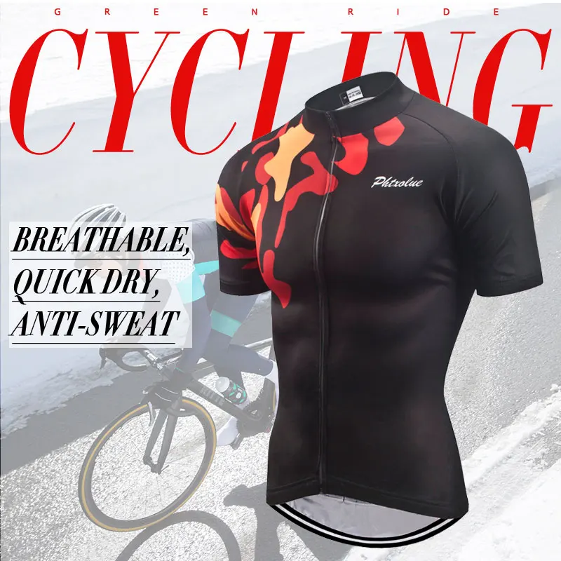 Camisetas de Ciclismo de verano Phtxolue 2018/hombres/Ropa de bicicleta transpirable/Ropa de Ciclismo