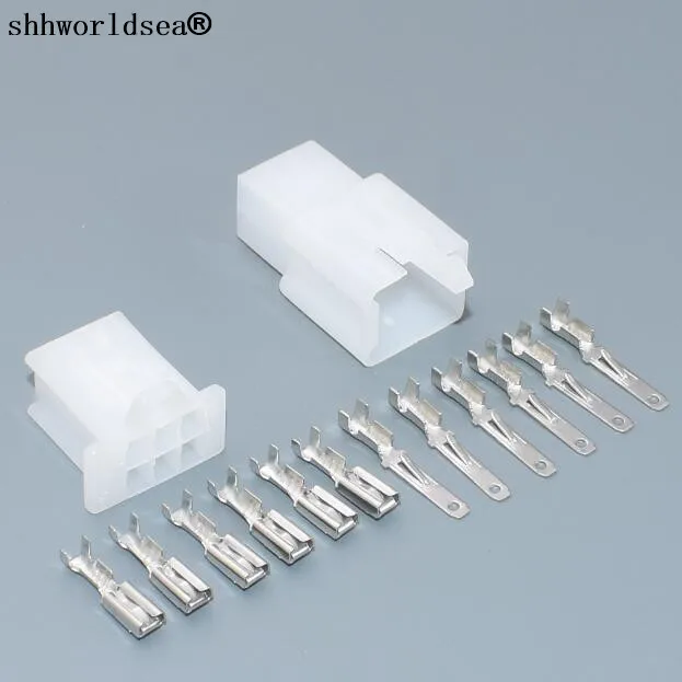 shhworldsea Free Shipping (10pcs) 6 Way 6 pin 2.8mm car Mini Electrical