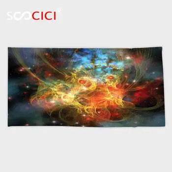 

Custom Microfiber Ultra Soft Bath/hand Towel,Space Decorations Princess Nebula Gas Expanse Outer Space Universe Matters Astral