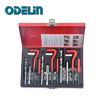 

88Pc Thread Repair Recoil Insert Kit Drill Tap Car Garage Tools M6 X 1 M8 X 1.25 M10 X 1.25