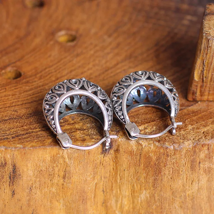 

S925 silver jewelry wholesale handmade exquisite female female Tremella drop