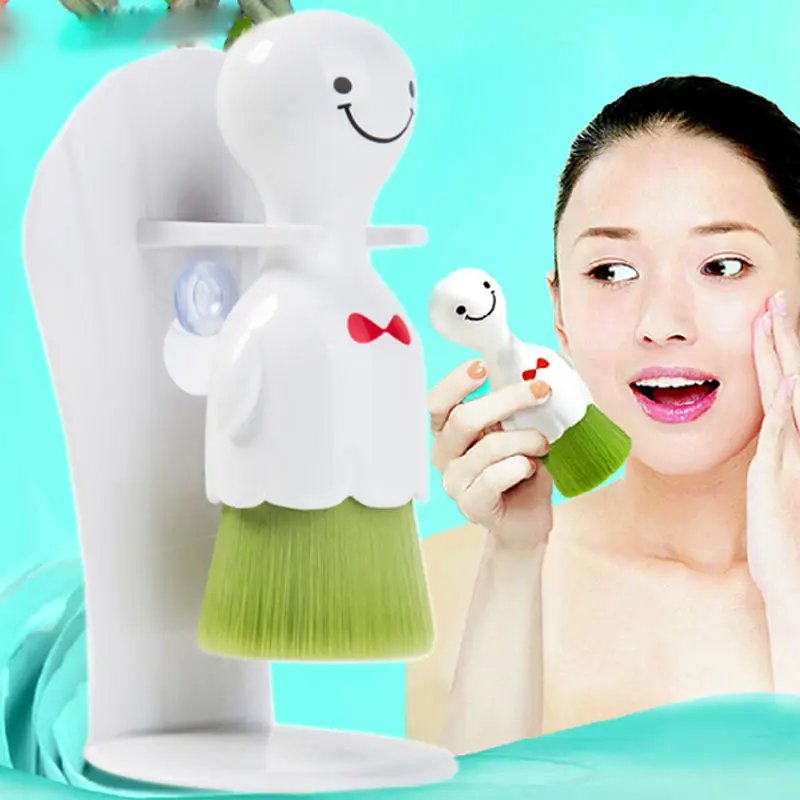 Cute Professional Soft Fiber Face Facial Cleansing Brush Spa Skin Care