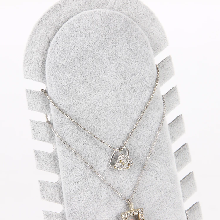 TONVIC-New-Arrival-Wholesale-1pc-Black-Brown-Gray-Ice-Velvet-Necklace-Chain-Jewelry-Display-Stand-Holder (3)
