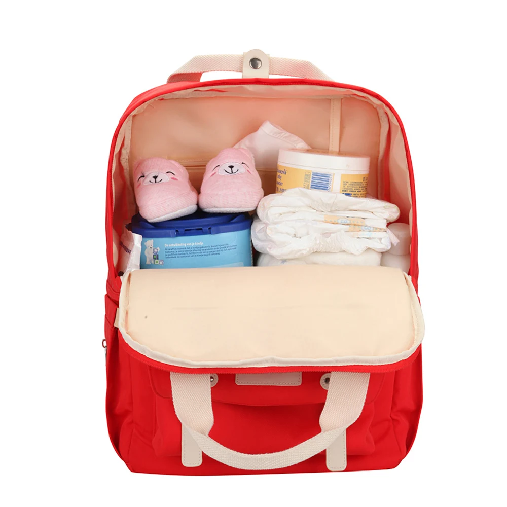 IKV бренд пеленки сумка Мода мумия для беременных подгузник сумка Детский рюкзак для путешествий Органайзер для подгузников Сумка для кормления для детской коляски красный