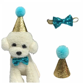 

Caps For Dogs Pet Cat Dog Birthday Bowknot Costume Headwear Caps Hat Birthday Party Costume Headwear Pet Accessory