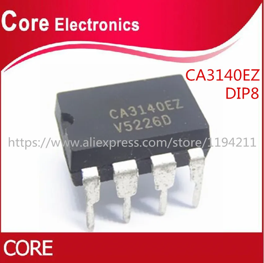 CA3140E Operationsverstärker - 4.5MHz Bandbreite, 8-Pin DIP, 4-36V Betriebsspannung