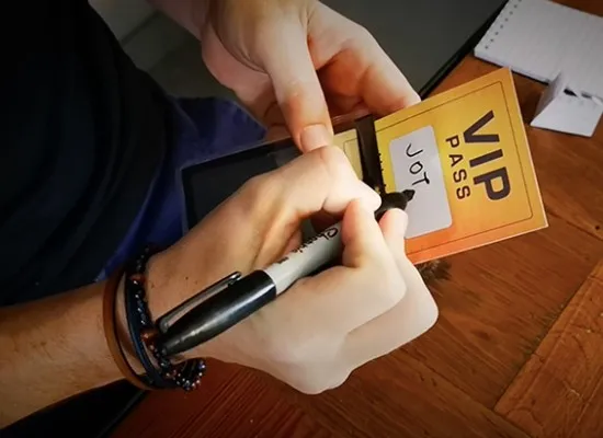 VIP PASS (Gimmick and Online Instructions) - Magic Tricks Card Magic Props Mentalism Magia Prophecy Singed Card Illusions Funny vip pass gimmick and online instructions close up magic tricks card magic comedy magia mentalism illusions gimmick magie props