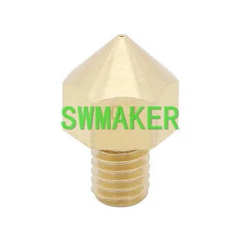 

SWMAKER 5pcs 3D printer accessories MK8 Extruder Brass Nozzle Print Head M6 with 0.2/0.3/0.4/0.5mm 1.75mm filament