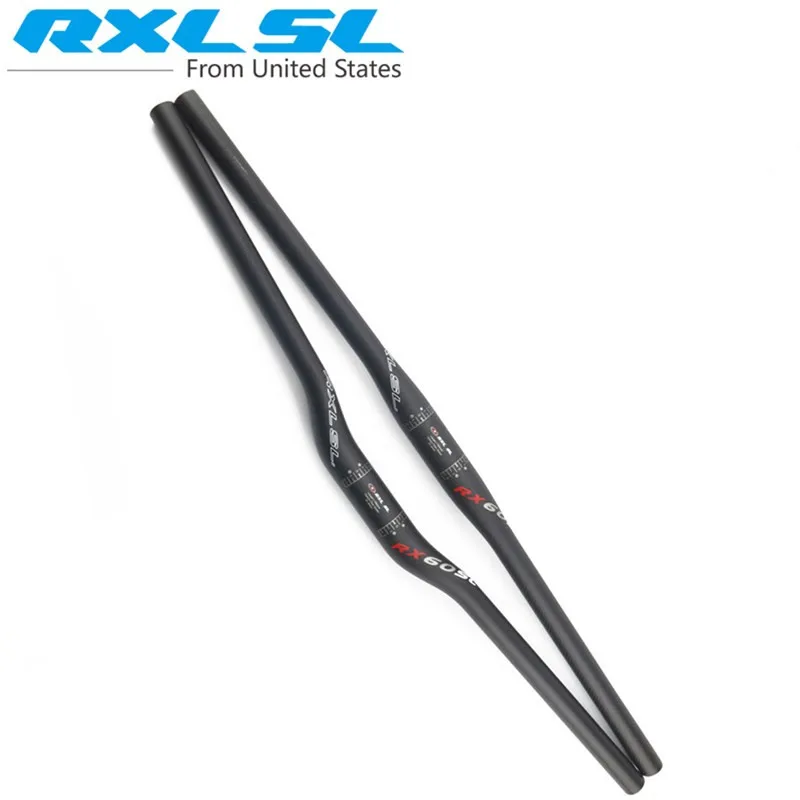 RXL SL RX60, руль для велосипеда, углеродный, MTB, красный, 31,1-32,5 мм, 3 K, матовые детали для велосипеда, ультра-светильник, руль для велоспорта, MTB