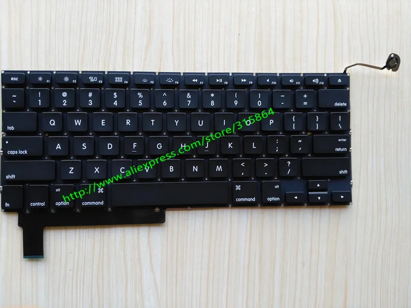 Новая английская клавиатура для APPLE MB470 A1286 MB471 MB985 MB986 md318 md322 md103 md104 MC371 MC372 MC373 15