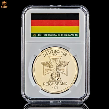 

1871 Deutsche Reichsbank Bank German Cross Eagle European Gold Challenge Coin Collection W/PCCB Holder