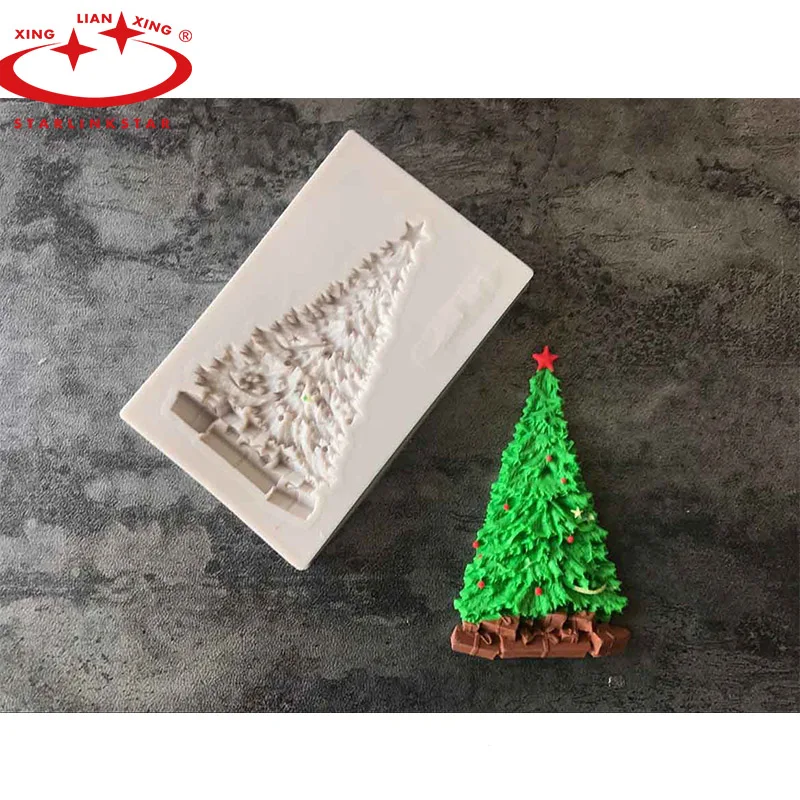 

1 PC 3D Christmas Tree Silicone Mold NORTH POLE Letter Fondant Mold Cake Decorating Tools Chocolate Mold Baking Cooking Tool