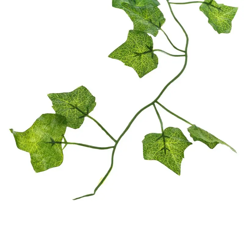 2 м Террариум для рептилий коробка Искусственный пластик украшение в виде лианы ящерицы зеленые листья поддельные растения место обитания Декор C42