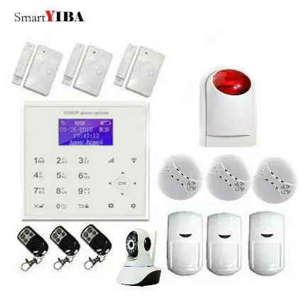 

SmartYIBA Touch Screen Alarm WiFi 2G Wireless Home Security Burglar Alarm System with English/Spanish/Danish/Turkish/Polish etc