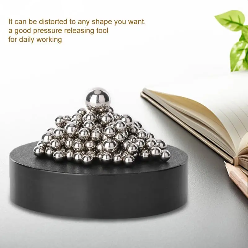 

Magnetic Sculpture Balls Home Office Decorative Toys Stress Reliever with Magnet Base Home Decoration Accessories