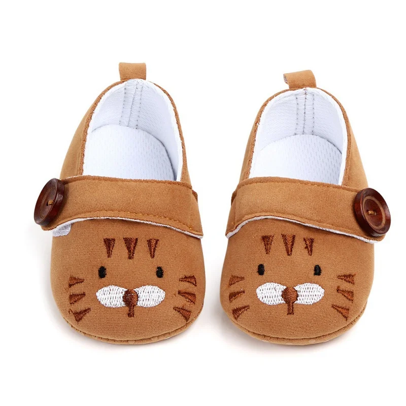 

Cute NewBorn Baby Girl Shoes Princess Cartoon Embroidery Animal Soft Cotton Toddler Crib Infant Sole Anti-slip First Walker Shoe