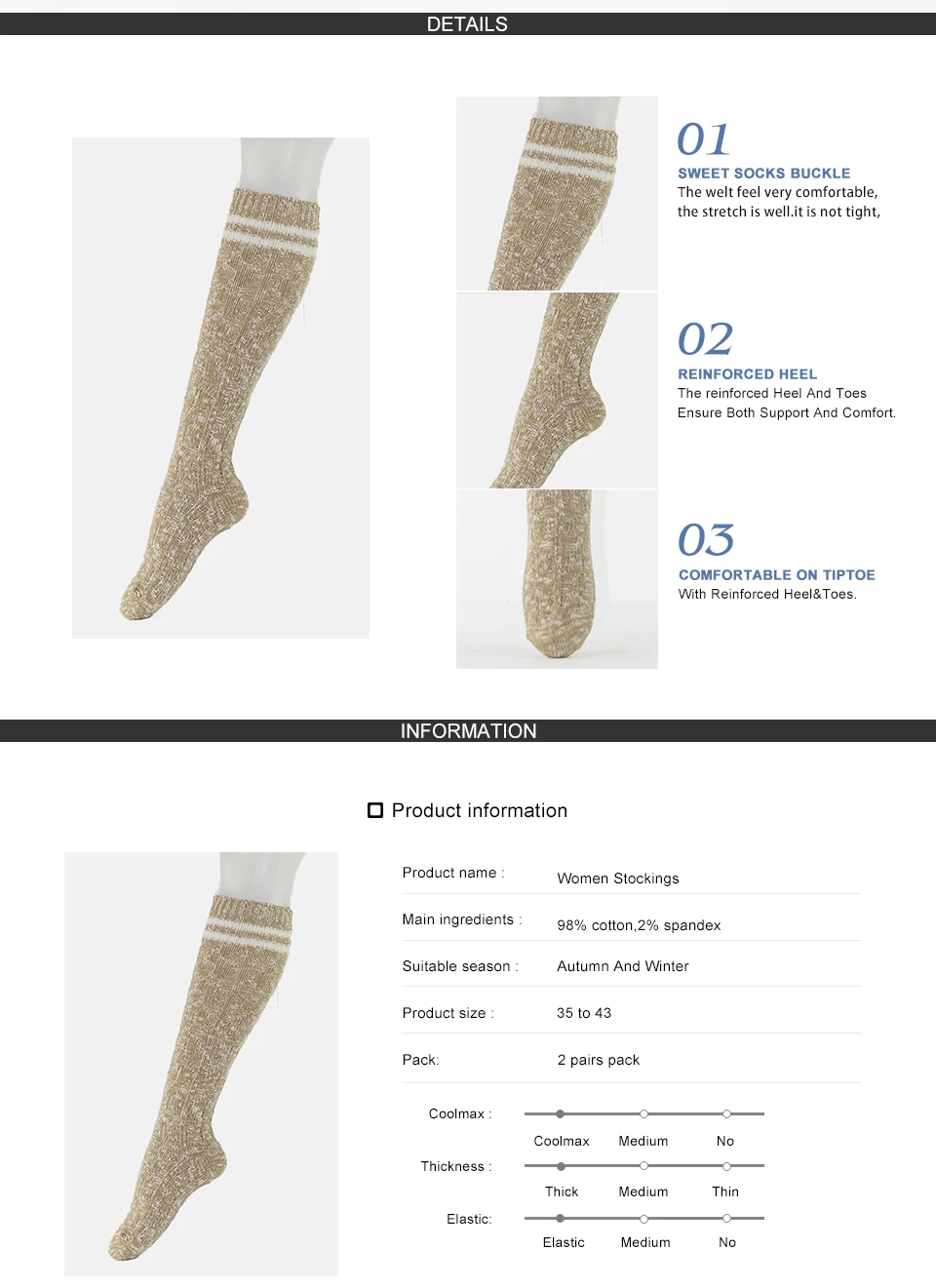 Winter Warm Female Stockings
