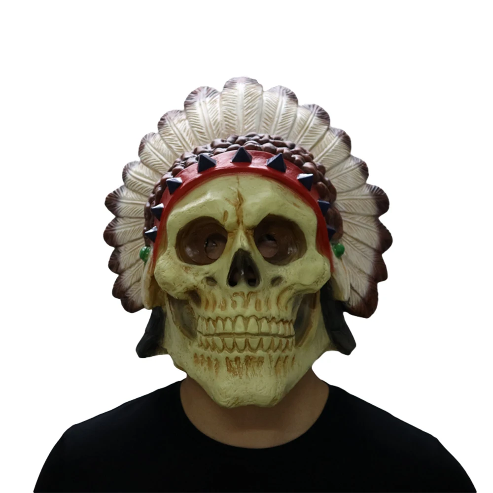 

Halloween Skeleton Witch Horror Mask Haunted House Room Escape Cosplay Supplies Scary Latex Masks Halloween Party Decorations